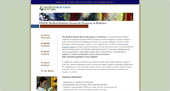 Desktop Screenshot of medicalstudentdiabetesresearch.org